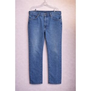 LEVIS 505 Jeans Mens 36x32 Straight Leg Blue Denim Classic Regular Fit